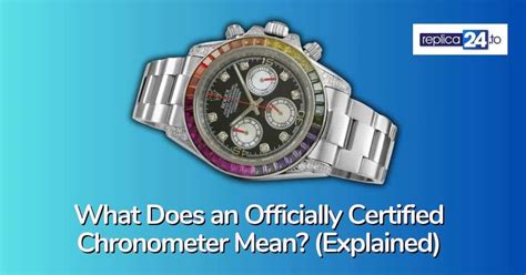 what does certified chronometer mean.